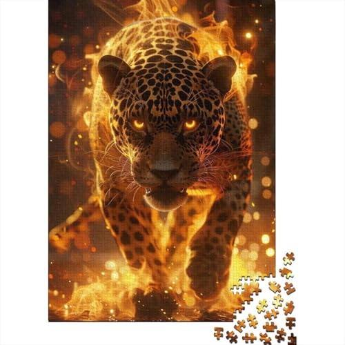 1000 Teile für Erwachsene Schwieriges Puzzle Jaguar-Puzzle für Erwachsene und Teenager Entspannende Puzzlespiele-Denkspiel 75x50cm von JIANGENNF