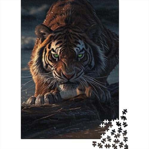 1000-teiliges Puzzle für Erwachsene, Coastal Wildcats, Holzpuzzle, Holzpuzzle, Puzzle für Erwachsene, Lernspiel, Herausforderungsspielzeug, 75 x 50 cm von JIANGENNF
