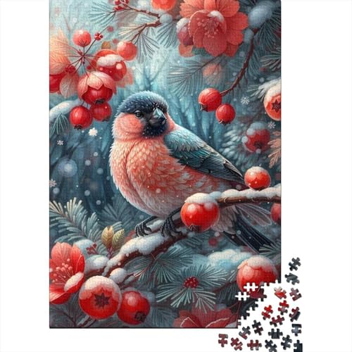1000-teiliges Puzzle für Erwachsene, Puzzle „Der rote Vogel“, Puzzle für Erwachsene, Lernspiel, Herausforderungsspielzeug (Größe 75x50cm) von JIANGENNF