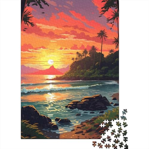 1000-teiliges Puzzle für Erwachsene, Puzzle-Geschenke „Wunderbare Welt“, Holzpuzzle für Erwachsene, Puzzle-Spielzeug, Holzpuzzle für Erwachsene, Teenager, 75x50cm von JIANGENNF