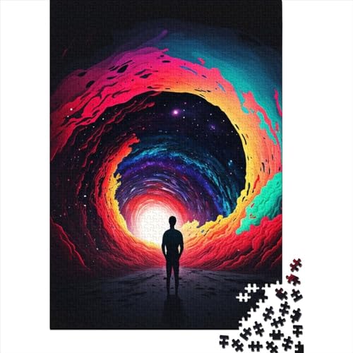1000-teiliges Puzzle für Erwachsene Teenager, farbenfrohes Straßenpuzzle für Erwachsene Teenager, entspannendes intellektuelles Lernspielzeug, 75 x 50 cm von JIANGENNF