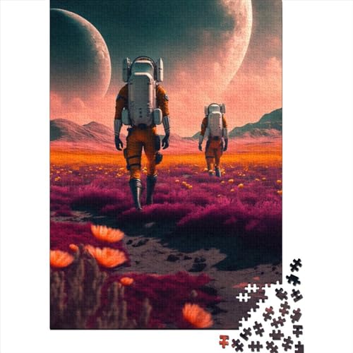 1000-teiliges Puzzle für Erwachsene Teenager „Love Beyond The Stars“ aus Holz, Puzzle für Erwachsene, Puzzle, praktisches Spiel, Familiendekoration (Größe: 75 x 50 cm) von JIANGENNF