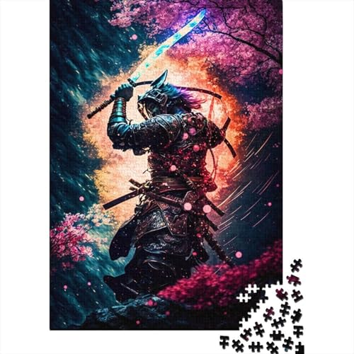 300 Teile für Erwachsene Schwierige Puzzles Samurai Schwierige Herausfordernde Puzzles Entspannende Puzzles Spiele-Denkspiel 40x28cm von JIANGENNF