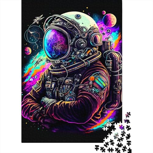 300 Teile für Erwachsene Schwieriges Puzzle Astronautenpuzzle für Erwachsene und Teenager Entspannungspuzzlespiele-Denkspiel 40x28cm von JIANGENNF