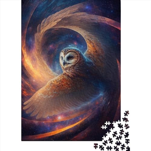 300 Teile für Erwachsene Schwieriges Puzzle Tier-Eule für Erwachsene 300-teiliges Puzzle Entspannungspuzzle Spiele-Denkspiel 40x28cm von JIANGENNF