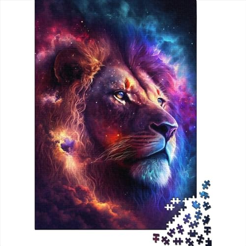 300 große Teile Puzzle für Erwachsene Sternlöwe für Erwachsene Schwierige Puzzles Puzzle Mitmachspiel-Familiendekoration 15,75x11,02 Zoll von JIANGENNF