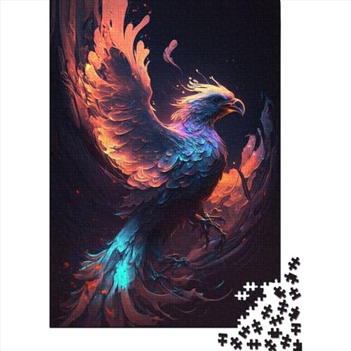 300 große Teile Puzzle für Erwachsene Vogel Phönix Holzpuzzle Puzzles Puzzles für Erwachsene Teenager Schwierige Schwere Puzzles 15,75x11,02 Zoll von JIANGENNF