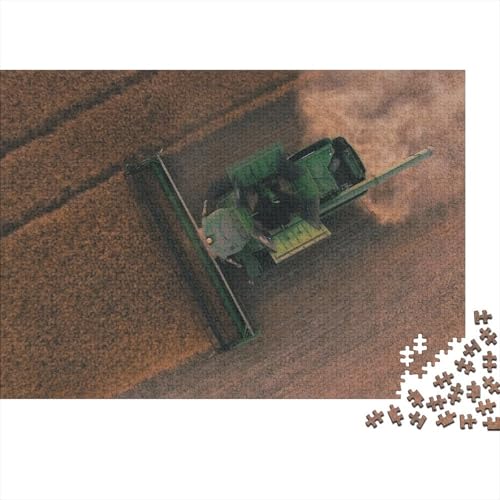 300-teiliges Puzzle, Geschenke für landwirtschaftliche Werkzeuge, Traktoren, Holzpuzzle, Puzzles für Erwachsene und Jugendliche, schwierige, anspruchsvolle Puzzles, 300 Teile, 40 x 28 cm von JIANGENNF