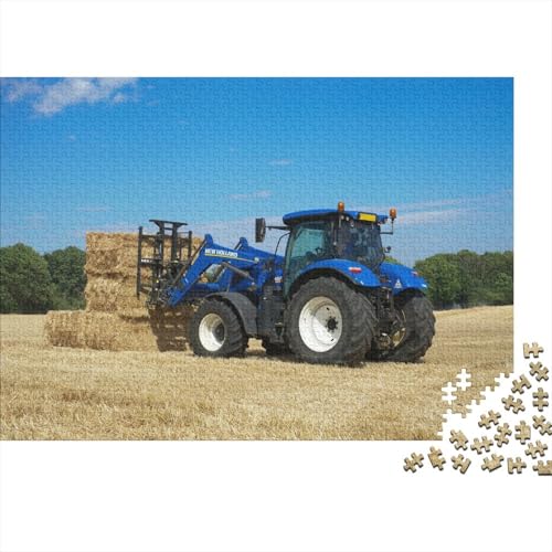 300-teiliges Puzzle, Geschenke für landwirtschaftliche Werkzeuge, Traktoren, Holzpuzzle, Puzzles für Erwachsene und Jugendliche, schwierige, anspruchsvolle Puzzles, 300 Teile, 40 x 28 cm von JIANGENNF