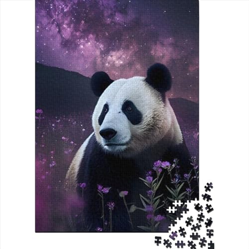 300-teiliges Puzzle für Erwachsene, Panda-Holzpuzzle, Stressabbau, schwierige Herausforderung (Größe 40 x 28 cm) von JIANGENNF