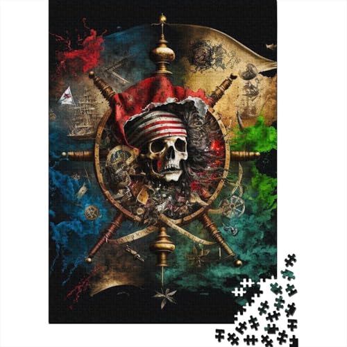 300-teiliges Puzzle für Erwachsene, Piraten-Puzzle für Erwachsene und Teenager, Lernspiele, Heimdekorations-Puzzle. 40 x 28 cm von JIANGENNF