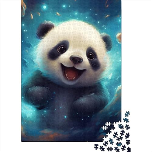 500 Teile für Erwachsene, schwieriges Puzzle Galaxy Panda, Holzpuzzle für Erwachsene und Jugendliche von Jigsaw Puzzle – anspruchsvolles Spiel 20,47x14,96 Zoll von JIANGENNF