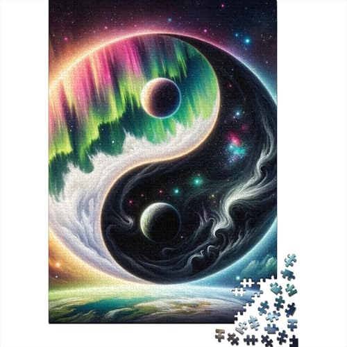 500 große Teile Puzzle für Erwachsene Yin und Yang Puzzle für Erwachsene Teenager Dekomprimierendes intellektuelles Lernspielzeug 52x38cm von JIANGENNF