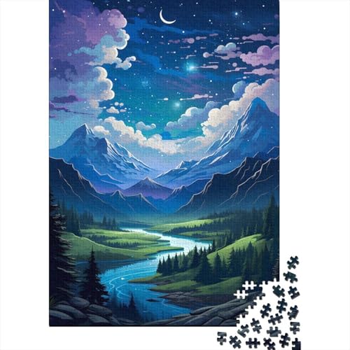 500-teiliges Puzzle für Erwachsene „Wunderbare Welt“ aus Holz, Puzzles für Erwachsene und Teenager, nachhaltiges Puzzle für Erwachsene, Spiele, 52x38cm von JIANGENNF