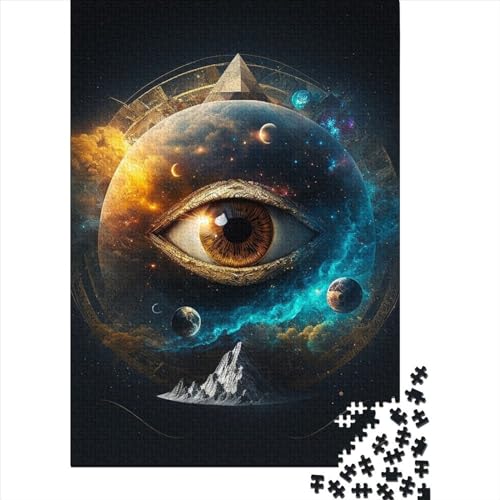 Ancient Eye für Erwachsene, schwierige Puzzles, 500 Teile, Puzzles für Erwachsene Teenager, zum Stressabbau, schwierige Herausforderung, 52 x 38 cm von JIANGENNF