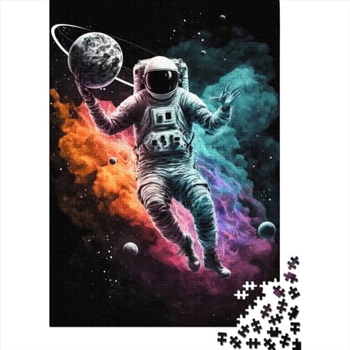 Astronauten-Basketball-Puzzle für Erwachsene und Jugendliche von Erwachsenen-Puzzles, 300-teiliges Puzzle, Puzzle für Erwachsene, Lernspiel, Herausforderungsspielzeug, 40 x 28 cm von JIANGENNF