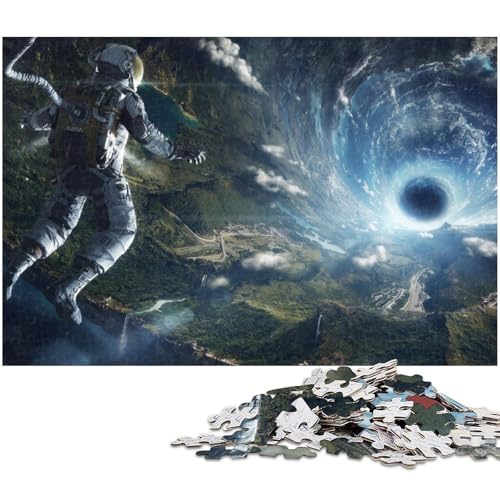 Astronauten-Puzzle für Erwachsene, 1000 Teile, interaktives Familienspiel, Heimdekoration zum Selbermachen, Denksport-Geschenk, 26 x 38 cm / 10,23 x 14,96 Zoll Astronauten-Puzzle für Erwachsene, 1000 Teile, interaktives Familienspiel, Heimdekoration zum Selbermachen, Denksport-Geschenk, 26 x 38 cm / 10,23 x 14,96 Zoll von JIANGENNF