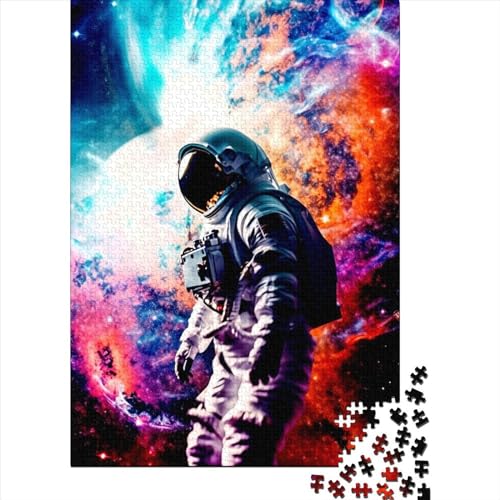 Astronauten-Puzzles für Erwachsene, 1000 Puzzles, großes Puzzle für Erwachsene, Puzzles für Erwachsene, Lernspiel, Herausforderungsspielzeug, 75 x 50 cm von JIANGENNF