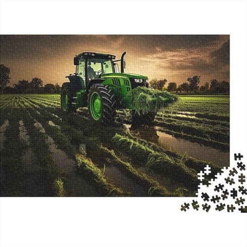 Bauernhoftraktor-Puzzle für Erwachsene, Teenager, Puzzle für Erwachsene, 300 Teile, Puzzle für Erwachsene, Lernspiel, Herausforderungsspielzeug, 40 x 28 cm von JIANGENNF