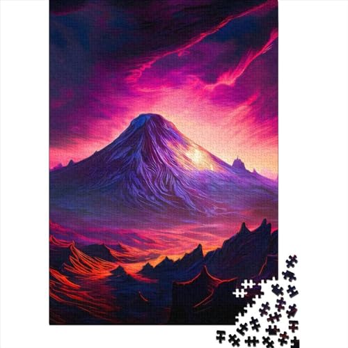 Berge-Puzzle | Puzzle 300 Teile für Erwachsene, Holzpuzzle für Erwachsene, Puzzles ganze Familie und die (Größe: 40 x 28 cm) von JIANGENNF