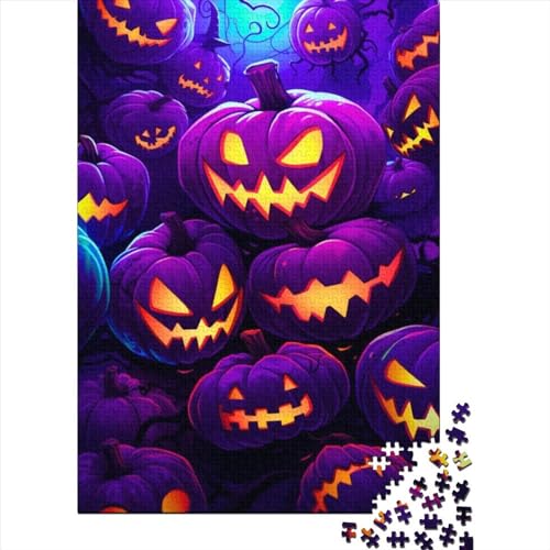 Buntes Kürbis-Puzzle, 500 Teile, für Erwachsene und Jugendliche, von Wooden Jigsaw Adult Jigsaw Puzzles für Erwachsene, Lernspiel, Herausforderungsspielzeug (Größe: 52 x 38 cm) von JIANGENNF