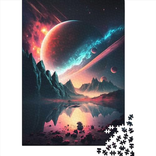 Cosmic Universe Odyssey Art Puzzle für Erwachsene, 500 Teile, Puzzle für Erwachsene, Puzzle für anspruchsvolles Puzzlespiel und Familienspiel (Größe: 52 x 38 cm) von JIANGENNF