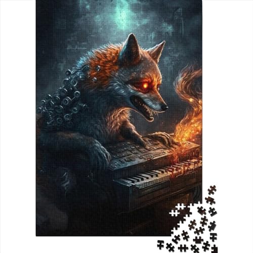 Dj Fox Puzzles, Puzzles für Erwachsene und Teenager, 500 Teile für Erwachsene, schwierige Puzzles, anspruchsvolle Puzzles für Erwachsene (Größe 20,47 x 14,96 Zoll) von JIANGENNF