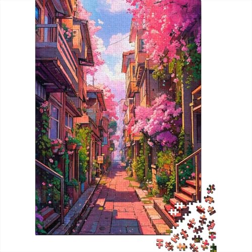 Dreamscapes Holzpuzzle, Puzzle für Erwachsene und Teenager, 500 Teile, Puzzle für Erwachsene, Lernspielzeug, Familienspiele 20,47x14,96 Zoll von JIANGENNF