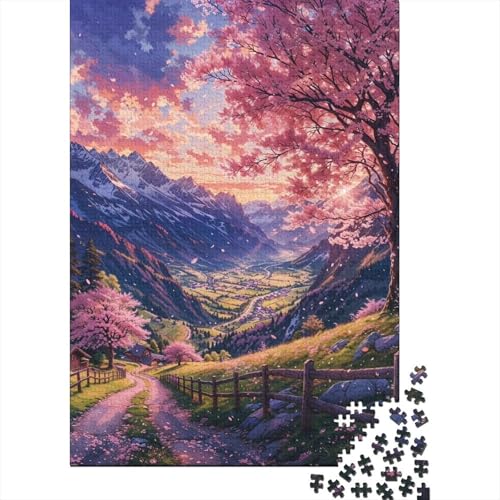 Dreamscapes Holzpuzzle für Erwachsene, 500 Teile, für Erwachsene, schwierige Puzzles zum Stressabbau, zum Zeitvertreib zu Hause 20,47x14,96 Zoll von JIANGENNF