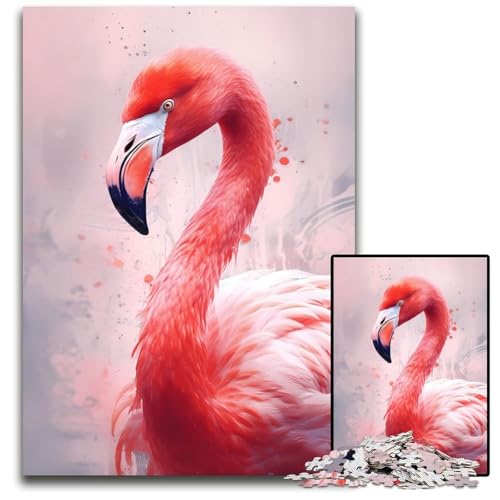 Flamingo-Tiere, 1000 Teile, Puzzle-Geschenke, anspruchsvolle Puzzles, Denksportaufgabe, interaktives Familienspiel, geeignet für Kinder ab 14 Jahren, 26x38cm/10,23x14,96 Zoll Flamingo-Tiere, 1000 Teile, Puzzle-Geschenke, anspruchsvolle Puzzles, Denksportaufgabe, interaktives Familienspiel, geeignet für Kinder ab 14 Jahren, 26x38cm/10,23x14,96 Zoll von JIANGENNF