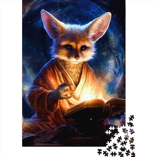 Fox Wizard Puzzles Puzzles für Erwachsene Teenager 500 Teile Puzzles für Erwachsene Puzzles Spiel Spielzeug für Erwachsene Familienpuzzles Geschenk (Size : 52x38cm) von JIANGENNF