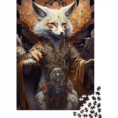 Fuchs-Puzzle für Erwachsene, schwierige und anspruchsvolle Puzzles, 300-teiliges Puzzle für Erwachsene, Lernspiel, Herausforderungsspielzeug, 40 x 28 cm von JIANGENNF