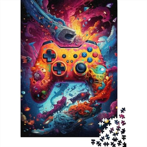 Gamecontroller-Puzzles für Erwachsene und Jugendliche, Puzzle für Erwachsene und Jugendliche, Puzzle für Erwachsene, Lernspiel, Herausforderungsspielzeug 15,75x11,02 Zoll von JIANGENNF