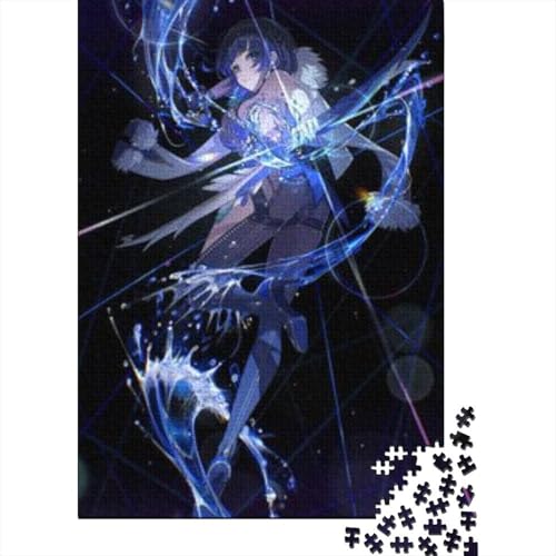 Genshin Impact Yelan-Puzzles für Erwachsene und Teenager, 300 große Teile, Puzzle für Erwachsene, Puzzles für Erwachsene, Lernspiel, Herausforderungsspielzeug (Größe 40x28cm) von JIANGENNF