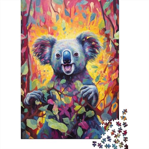 Graffiti-Koala, lustiges Puzzle für Erwachsene, 300 Teile, 300 Puzzles für Erwachsene, 300 Teile, Lernspielzeug, Familienspiele, 40 x 28 cm von JIANGENNF
