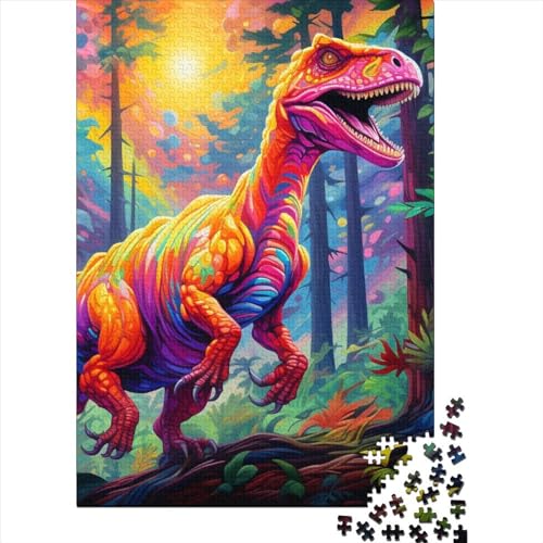 Holzpuzzle „Uralte Dinosaurier“ für Erwachsene und Teenager, 300 Teile, Puzzle für Erwachsene, Geschenke, Familienspiele, Weihnachts- und Geburtstagsgeschenke 15,75x11,02 Zoll von JIANGENNF