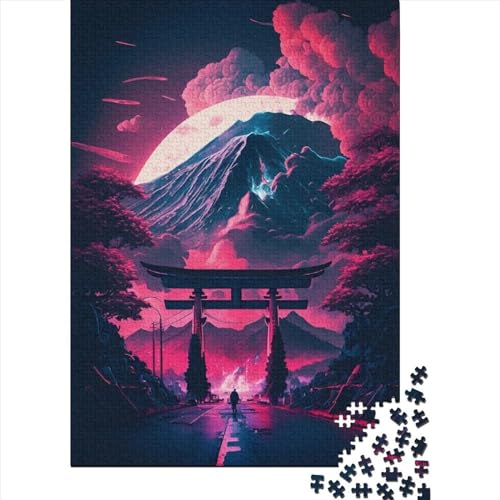 Japanisches Torii-Tor-Puzzle, Puzzle für Erwachsene und Jugendliche, 300 Teile, Puzzle für Erwachsene, nachhaltiges Puzzle für Erwachsene, Spiele 40 x 28 cm von JIANGENNF