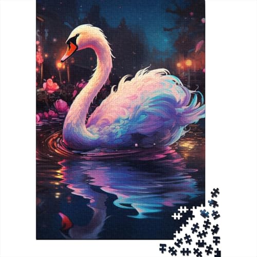 Kunst Tiere Flamingos Puzzles Puzzles für Erwachsene Teenager Schwierige Herausfordernde Puzzles 300 Teile Schwierige Herausfordernde Puzzles 300 Teile 15,75x11,02 Zoll von JIANGENNF