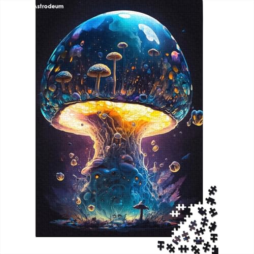 Kunstpuzzle für Erwachsene, 300 Teile, Zauberpilz-Puzzle für Erwachsene, Teenager, Puzzle für Erwachsene, Lernspiel, Herausforderungsspielzeug (Größe 40x28cm) von JIANGENNF