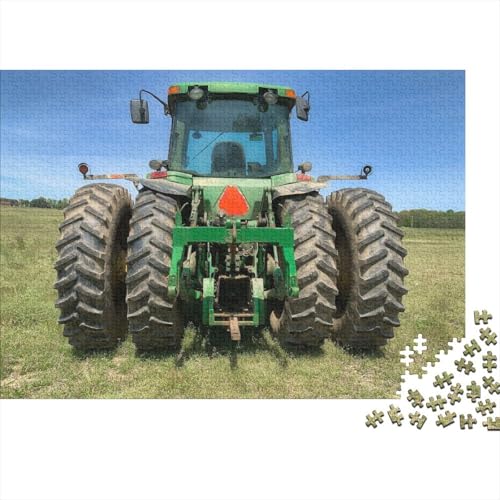 Kunstpuzzle für Erwachsene 500 Teile Landwirtschaftliche Werkzeuge Traktoren Holzpuzzle Puzzles Puzzles für Erwachsene Teenager Puzzles für Erwachsene Geschenke 52x38cm von JIANGENNF