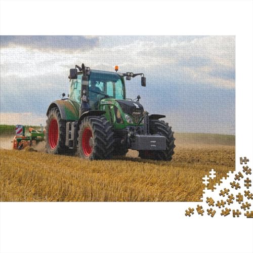 Landwirtschaftliche Werkzeuge, Traktoren, Holzpuzzle, Puzzle für Erwachsene, Teenager, Erwachsene, 500-teiliges Puzzle, Spielspielzeug für Erwachsene, Familienpuzzle, Geschenk, 52 x 38 cm von JIANGENNF