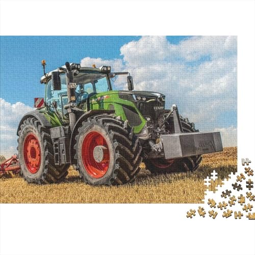 Landwirtschaftliche Werkzeuge, Traktoren, Holzpuzzle, Puzzle für Erwachsene, Teenager, Puzzle 300 Teile für Erwachsene, Entspannungspuzzlespiele, Denksportpuzzle (Größe 40x28cm) von JIANGENNF