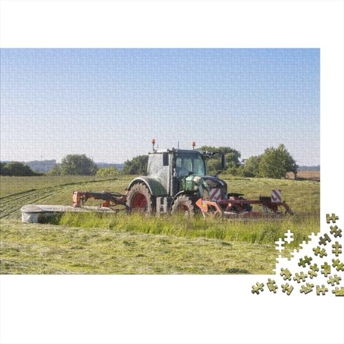 Landwirtschaftliche Werkzeuge, Traktoren, Holzpuzzle, Puzzle für Erwachsene und Jugendliche, 500 große Teile, Puzzle für Erwachsene, nachhaltiges Puzzle für Erwachsene, 52 x 38 cm von JIANGENNF