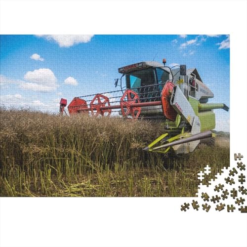 Landwirtschaftliche Werkzeuge, Traktoren, Holzpuzzle für Erwachsene, Puzzle 1000 Teile für Erwachsene, Teenager, anspruchsvolle Puzzles für Erwachsene 75 x 50 cm von JIANGENNF