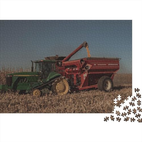 Landwirtschaftliche Werkzeuge, Traktoren, Holzpuzzle für Erwachsene, Puzzle 300 Teile, Puzzle für Erwachsene, Teenager, anspruchsvolle Puzzles für Erwachsene, 40 x 28 cm von JIANGENNF