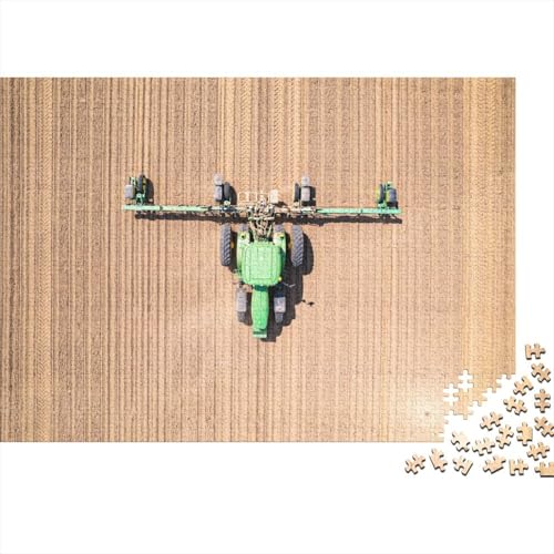 Landwirtschaftliche Werkzeuge, Traktoren, Holzpuzzle für Teenager, 1000-teiliges Puzzle für Erwachsene Teenager, präzise geschnittenes 1000-teiliges Puzzle, 75 x 50 cm von JIANGENNF