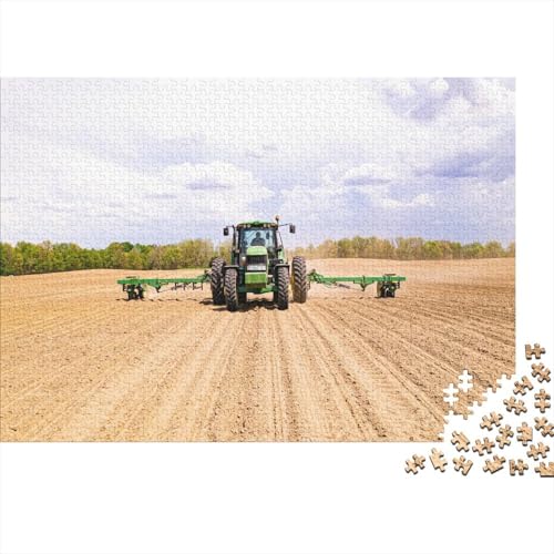 Landwirtschaftliche Werkzeuge, Traktoren, Holzpuzzle für Teenager, 500-teiliges Puzzle für Erwachsene Teenager, präzise geschnittenes 500-teiliges Puzzle, 52 x 38 cm von JIANGENNF