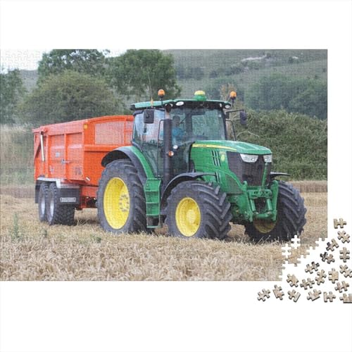 Landwirtschaftliche Werkzeuge, Traktoren, Holzpuzzle für Teenager, 500-teiliges Puzzle für Erwachsene Teenager, präzise geschnittenes 500-teiliges Puzzle, 52 x 38 cm von JIANGENNF