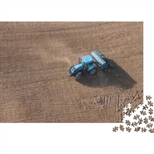 Landwirtschaftliche Werkzeuge, Traktoren, Puzzle, 300 Teile, für Erwachsene und Jugendliche, von Wooden Puzzles for Adults, Puzzle-Spielzeug, nachhaltiges Puzzle für Erwachsene, 40 x 28 cm von JIANGENNF