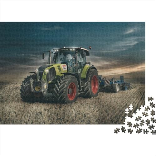 Landwirtschaftliche Werkzeuge, Traktoren, Puzzle, 300 Teile für Erwachsene, großes Holzpuzzle für Erwachsene, Puzzles für Erwachsene, Lernspiel, Herausforderungsspielzeug (Größe 40x28cm) von JIANGENNF